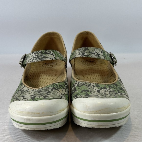 DANSKO Vegan Valerie Shoe Women's Size 11.5US 42EU Green Mary Jane Floral Clog - Picture 6 of 14